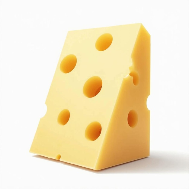 a piece of cheese that has holes in it