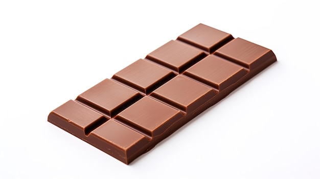 a piece of chocolate with a white background that says  chocolate