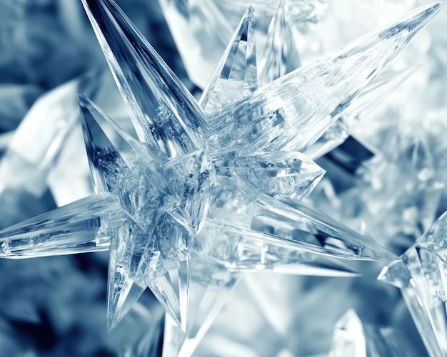 a piece of ice that is called ice crystals