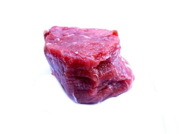 A piece of meat with the word beef on it