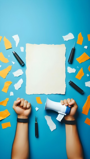 a piece of paper with a picture of a person holding a piece of paper with the word quot on it quot