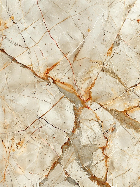 a piece of white marble with a brown and orange pattern on it