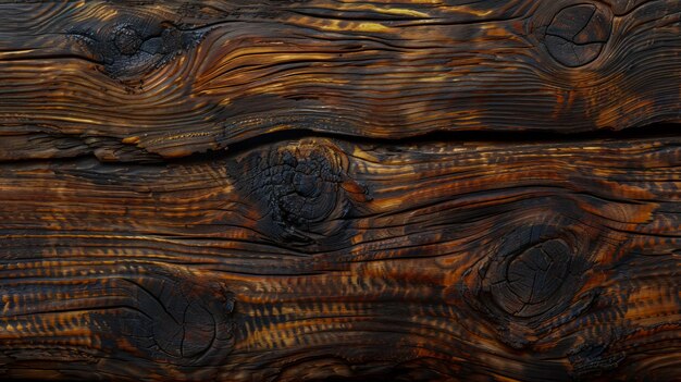 A piece of wood showing signs of extreme age with deep cracks and weathered textures