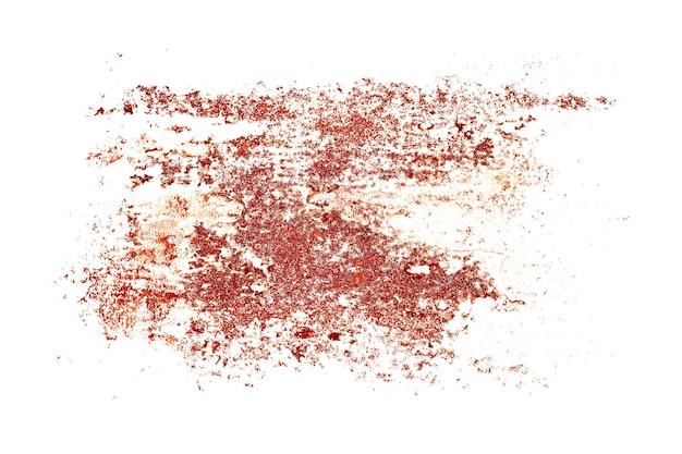 Pieces of rust isolated on a white background. template for design