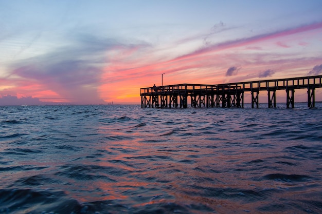 Pier on the Eastern shore of Mobile Bay