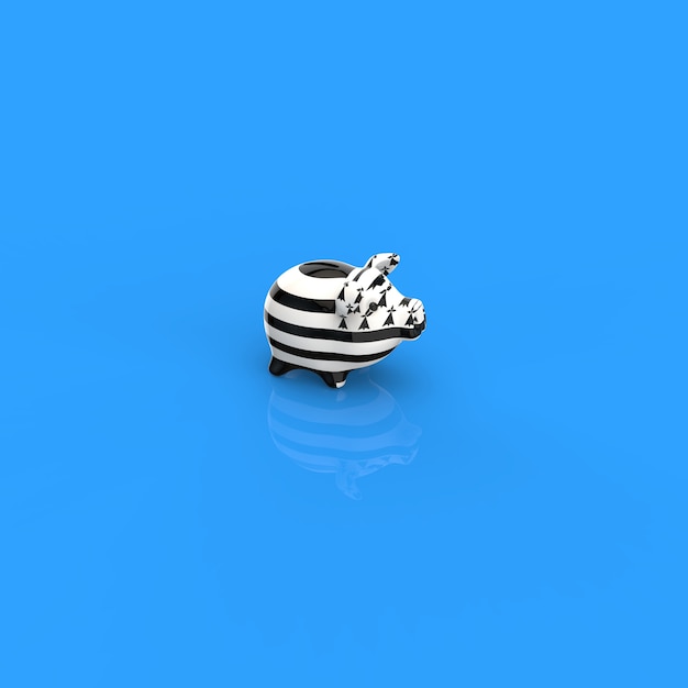 Piggy bank - 3D Illustration