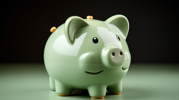 Piggy Bank in Minimalist Photography Light