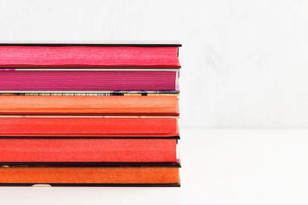 Photo pile of books with color stack 