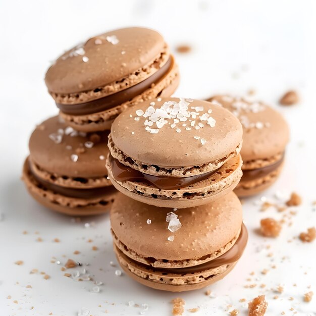 a pile of chocolate cookies with a few other cookies on top of them