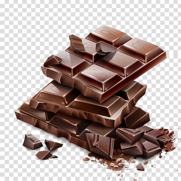 a pile of chocolate with a bite out of it