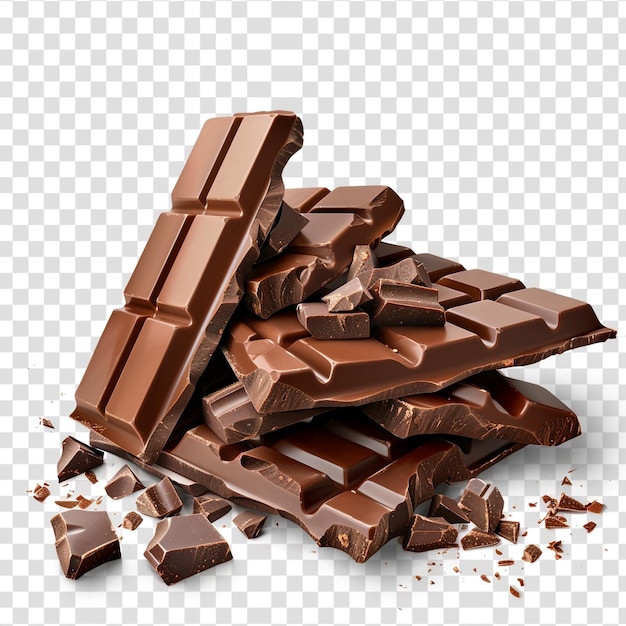 a pile of chocolate with a bite out of it