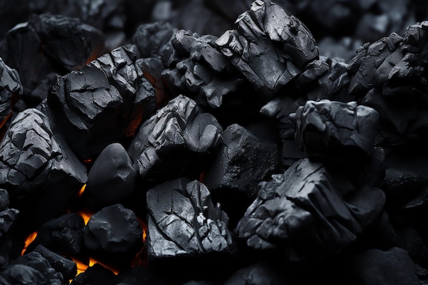 A pile of coals with the words coal on the bottom right