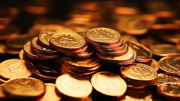 A pile of coins with the word liberty on the top