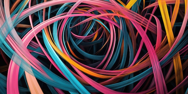 a pile of colorful wires