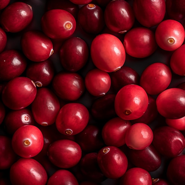 A pile of cranberries with the number 1 on the bottom.