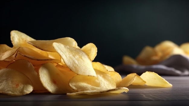 A pile of crisps generative ai