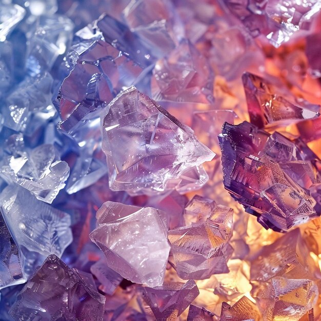 a pile of crystals with the word cash on it