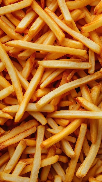 a pile of french fries with a few other french fries