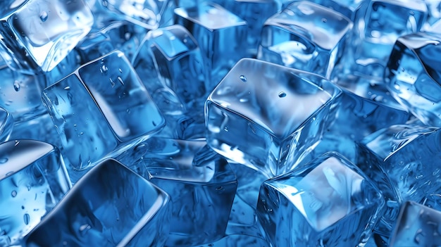 A pile of ice cubes with the word ice on it