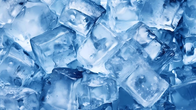 A pile of ice cubes with the word ice on it