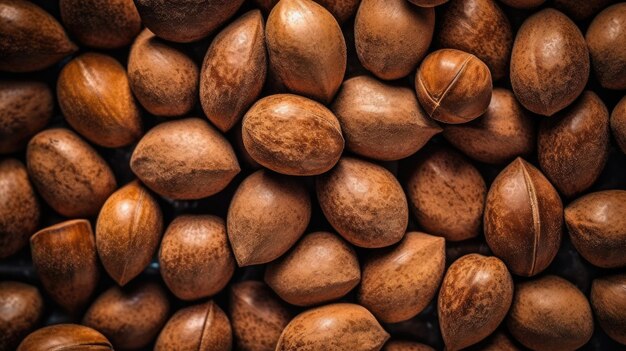 A pile of nuts is shown in this image.