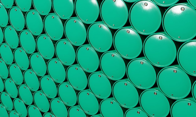 Pile of oil barrel chemical tanks background industrial and fuel energy reservation concept