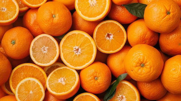 a pile of oranges with the word orange on them