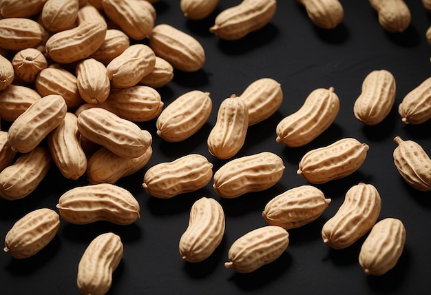 a pile of peanuts with one that has the word almond on it