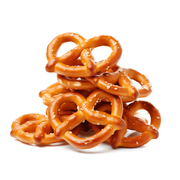 a pile of pretzels