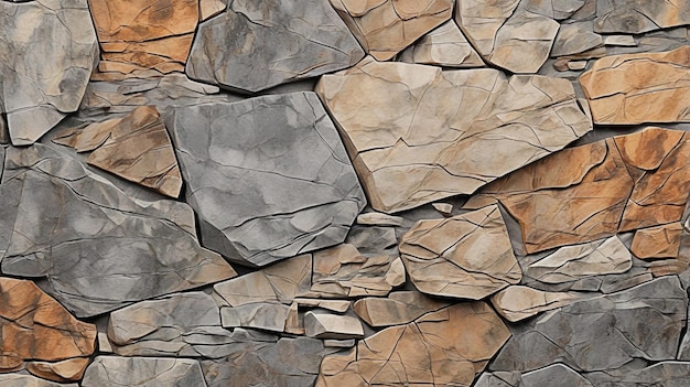 Photo a pile of rocks with a brown background