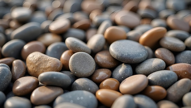 Photo a pile of rocks with one that has a small one on it