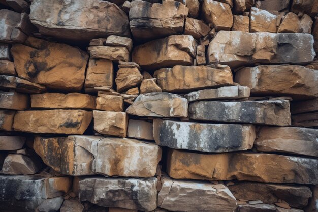 A pile of rocks with the word stone on it