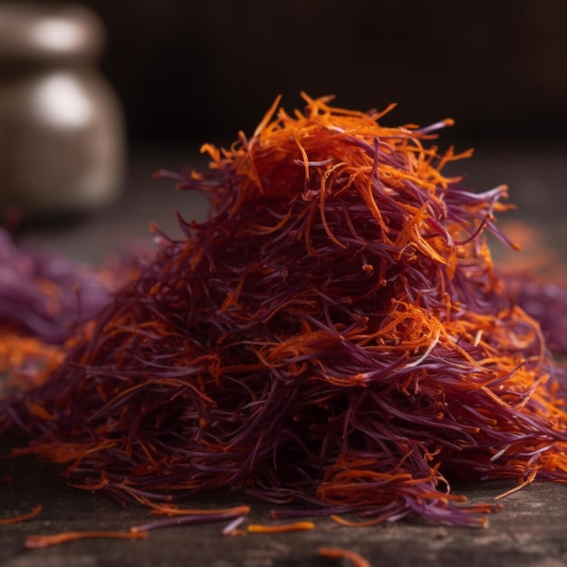 A pile of saffron saffron saffron