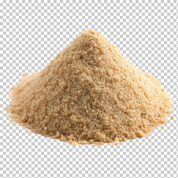 Pile of sand isolated on transparent background