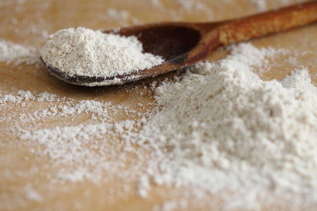 Pile of shredded coconut meat on the table