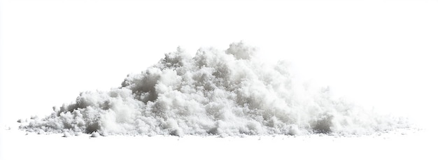 Photo pile of snow isolated on a white background