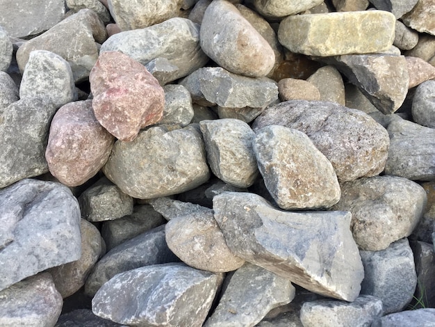 pile of stones with various shapes