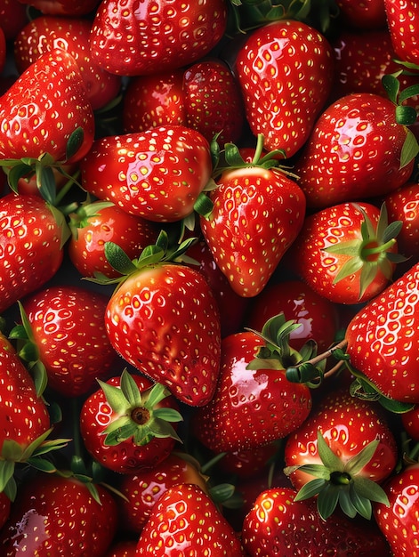 Photo a pile of strawberries with the word  im on it