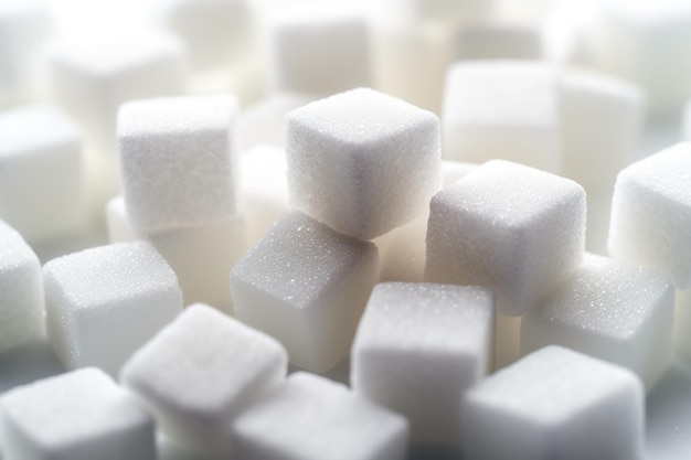 A pile of sugar cubes sitting on top of each other Generative AI image