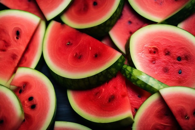 a pile of watermelon with the words  the word watermelon  on the bottom