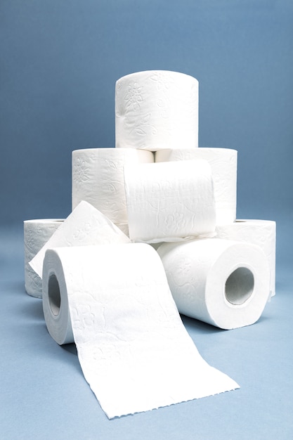 Pile of White Toilet Paper.