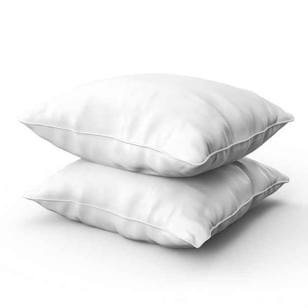 Pillows isolated on a white background