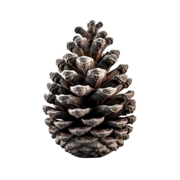 Pine cone Transparent isolated background AI