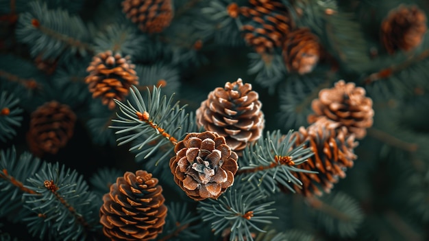 a pine cone with a pine cone on it