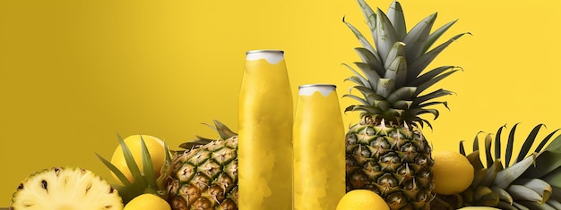 Pineapple drink banner