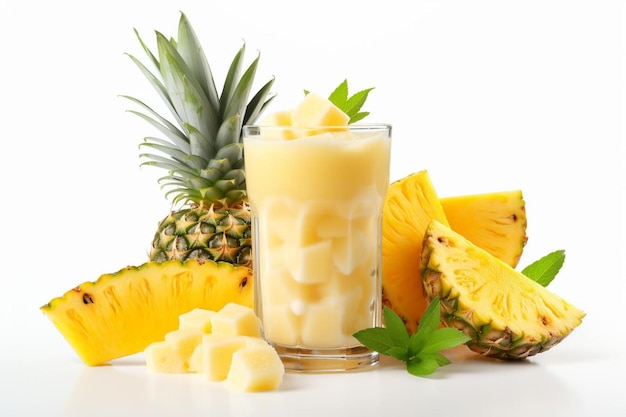 pineapple juice on white background Pineapple juice image photography