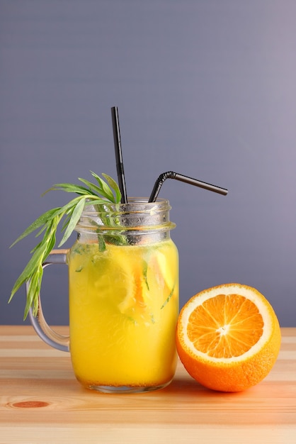 Pineapple and orange cocktail