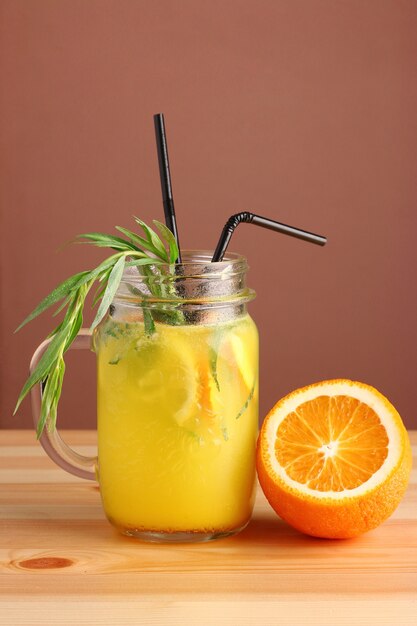 Pineapple and orange cocktail