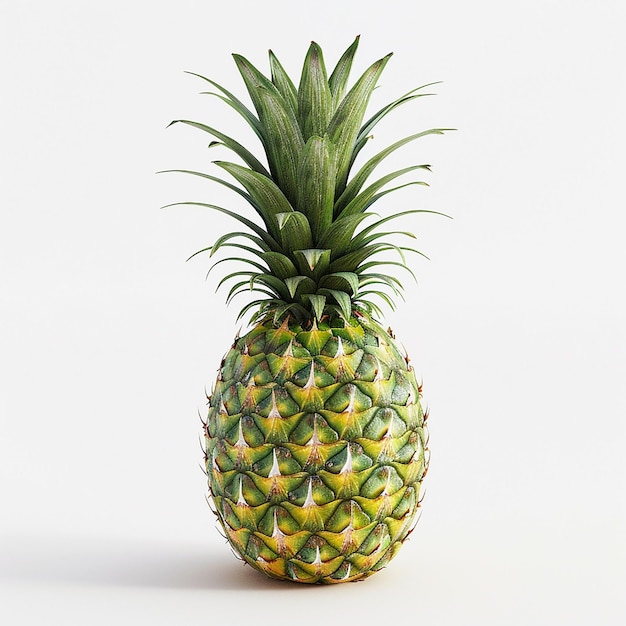 Pineapple Photography on White Background