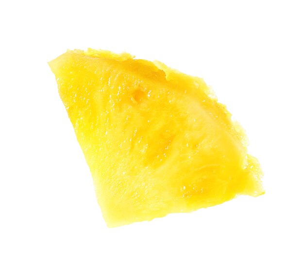 Pineapple slice isolated on white